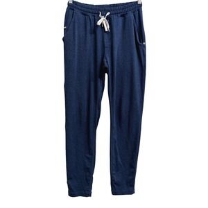 Vuori Mens Ponto Performance Pant Indigo Heather Blue Lounge Sweatpants Medium